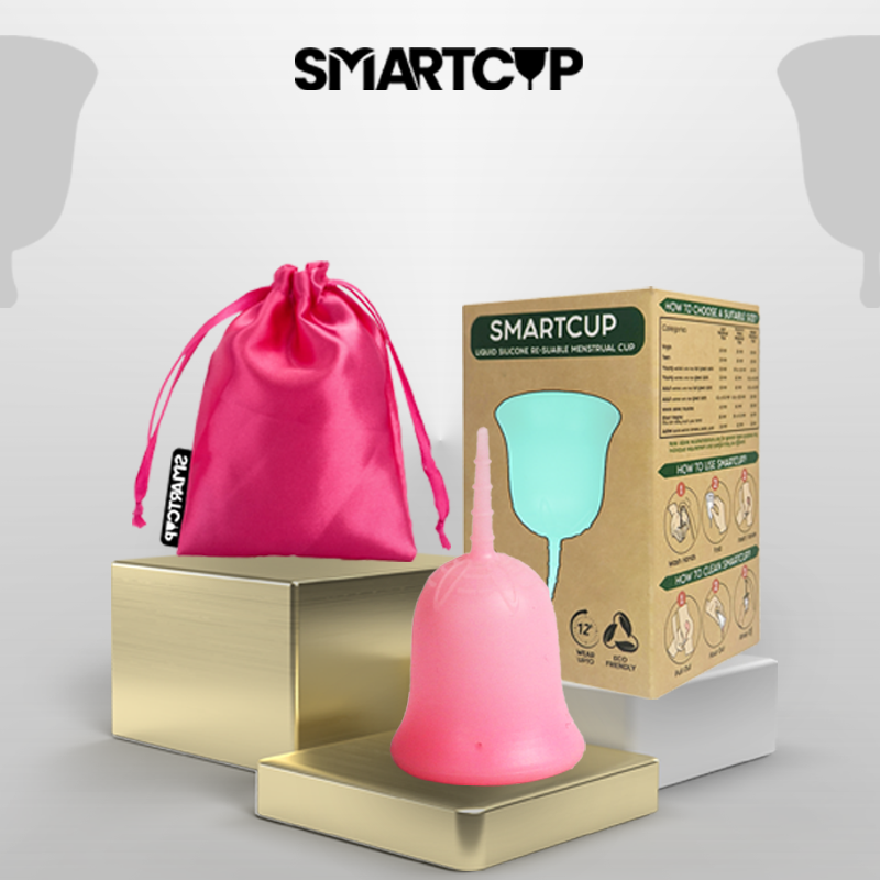 SMARTCUP Reusable Medical Grade Silicone Menstrual Cup (SCS-102/ SMALL/ 15 ML)