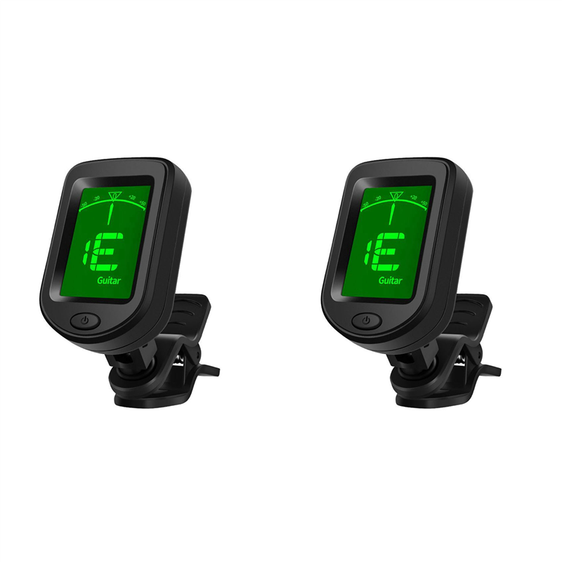 Wurrpopy-2X Universal Guitar Tuner Ukulele Bass Violin 12 Tone Electronic Tuner Tuner Musical Instrument Accessories