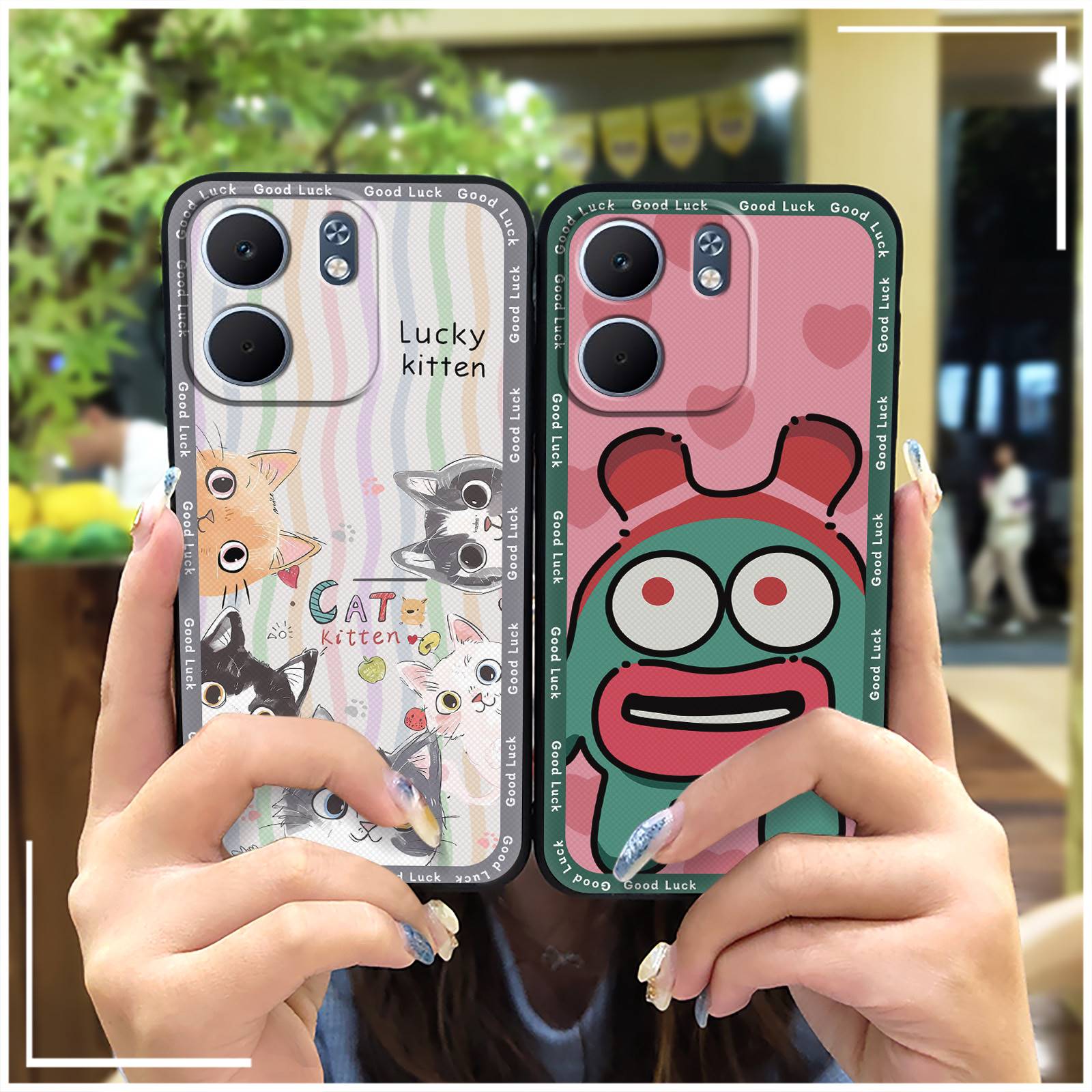 Bear bracelet Skin-friendly feel Phone Case For OPPO A5 5G/4G 2025 Global cute silicone Anti-knock protective case