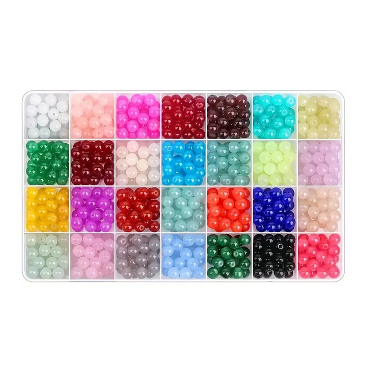 20 Grams (Tentative 65-70Pcs )8Mm Color Acrylic Pearl Beads Spacer Beads For Making Earring Necklace Bracelet Jewelry DIY Craft