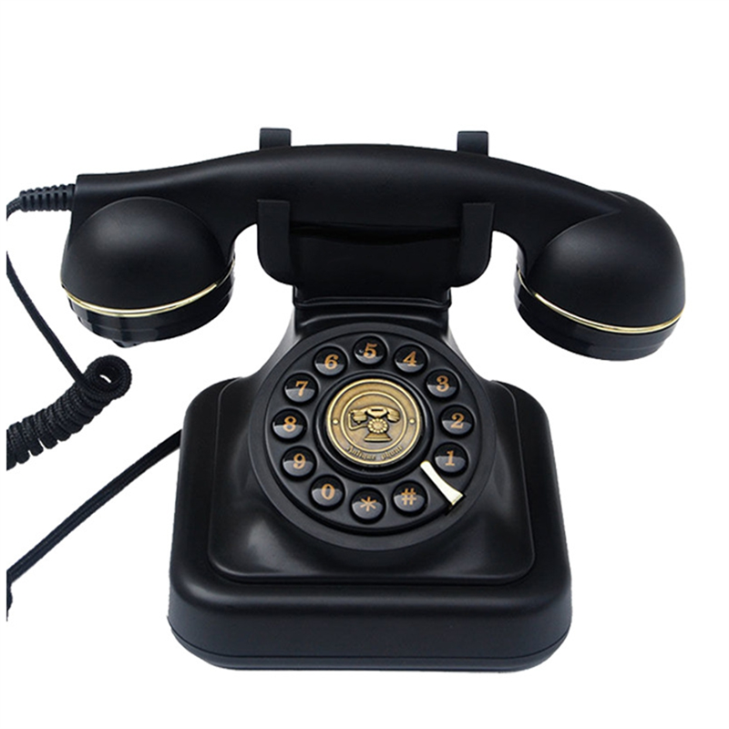 ARELENE Guestbook Audio Wedding Phone, A Vintage Guestbook for Recording Guest Voice Messages, Black