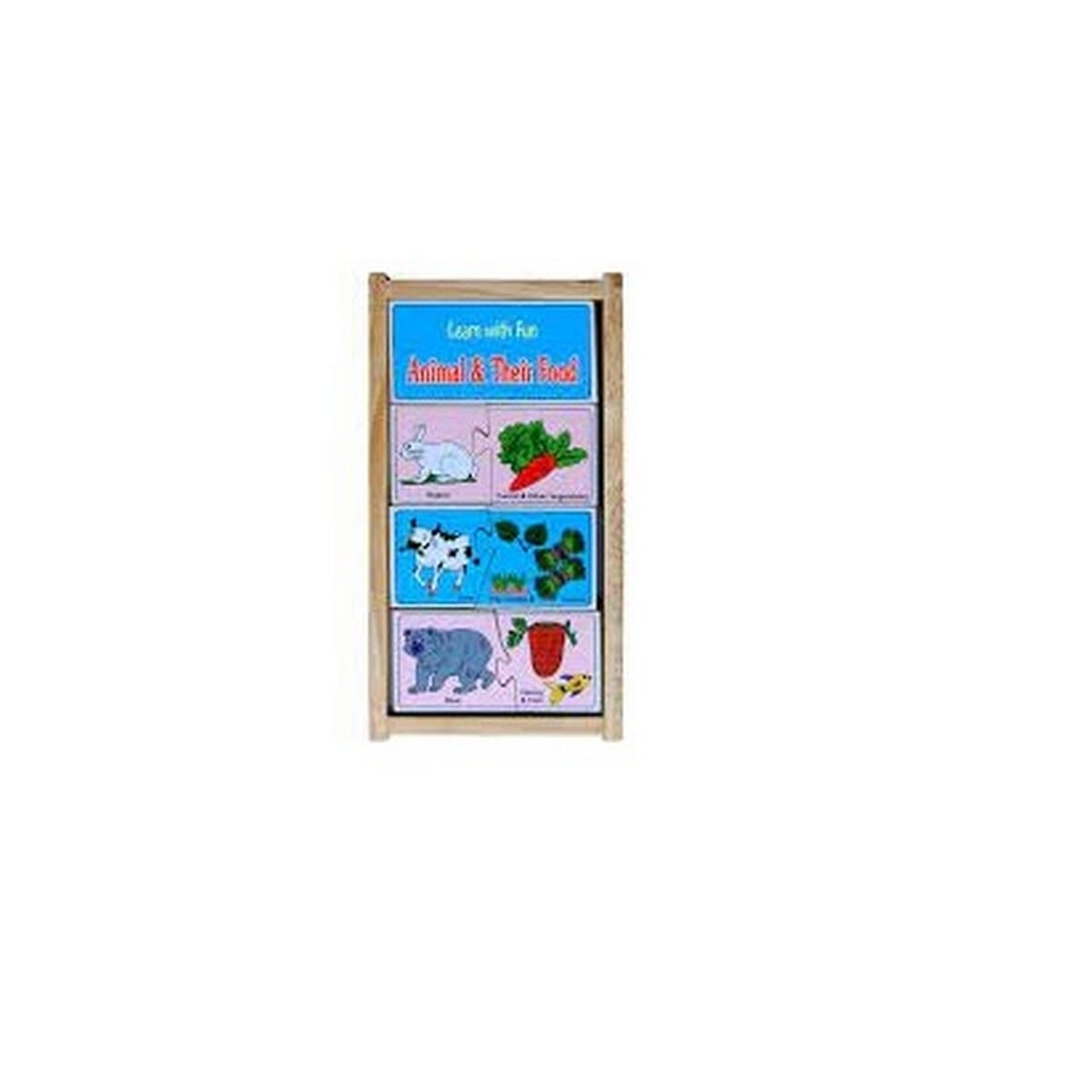 Little Genius Wooden Animal And Their Food LF-08