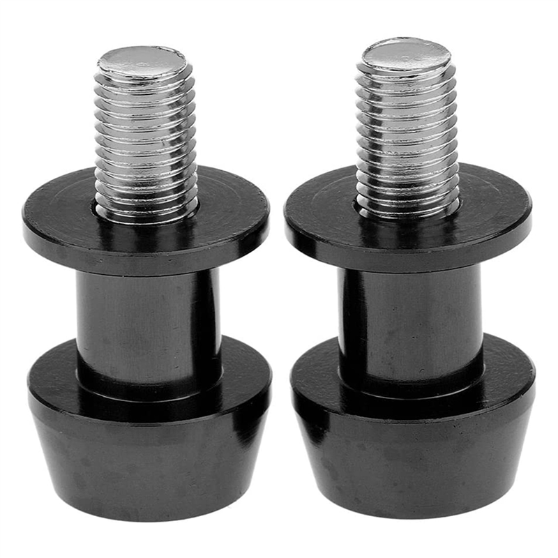 FORIDE 4X Motorcycle CNC Swingarm Swing Arm Spool Sliders Stand Bobbins 10mm for 250 ER6 Z 250 ER6F - Black