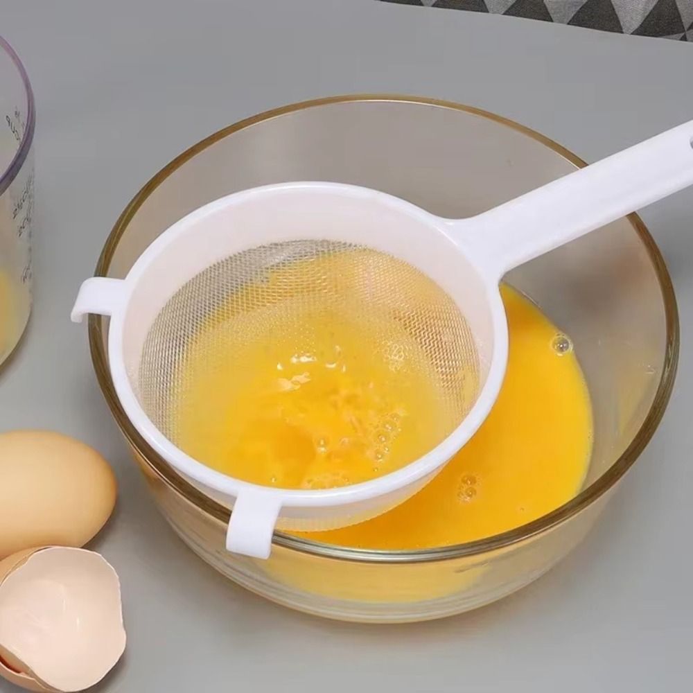 Durable Ultra Fine Mesh Mesh Strainer with Handle Mini Plastic Colander Juice Strainer Juice Making