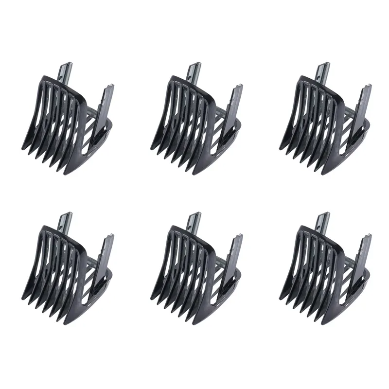 fasdaga 6X for Hair Clipper HC3400 HC3410 HC3420 HC3422 HC3426 HC5410 HC5440 HC5447 HC5450/7452 Attachment Comb Black