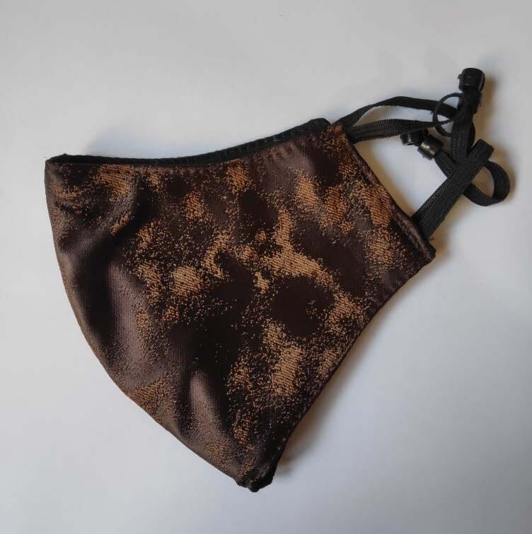 Three Layered Brown Washable Mask for Women