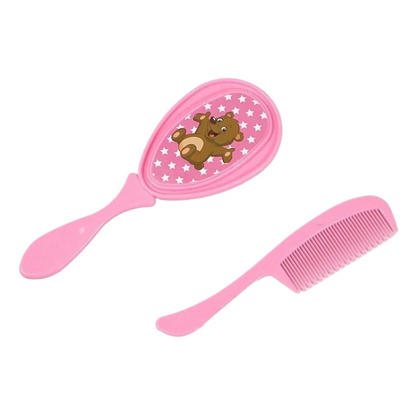 Mumlove Cartoon Baby Comb Set - Soft Toddler Hairbrush and Comb, Head Massager for Newborns