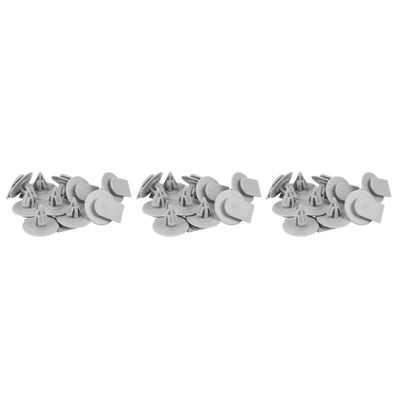 30X Flare Moulding Panel Trim Clips for for Gray