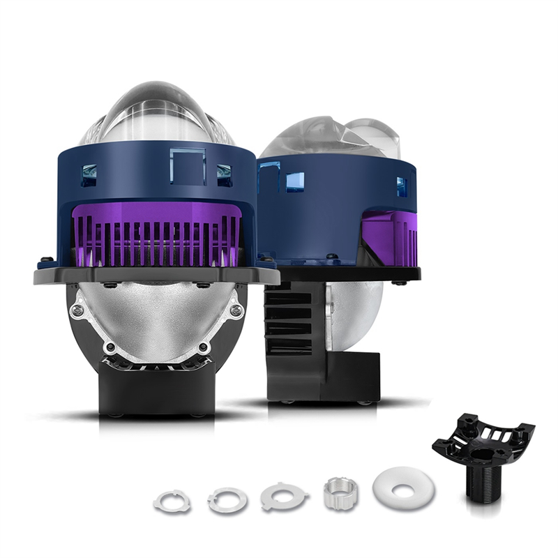 3 Inch Headlight Laser Lens High+Low Beam Bi LED Fog Projector White