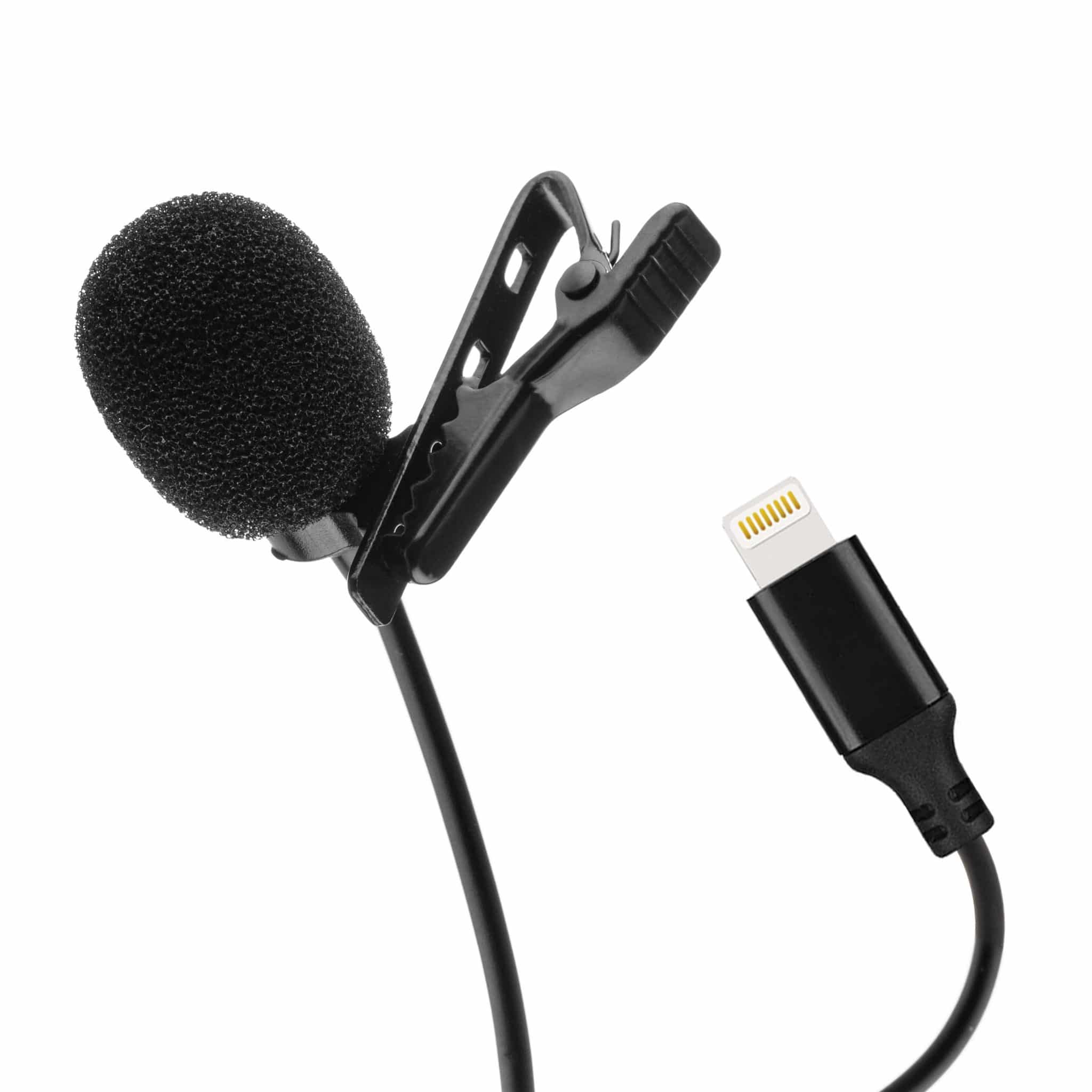 Lavalier Microphone for iPhone Lightning Clip On Mic Plug and Play iOS Microphone for Video Recording Vlogging Live Streaming Podcast YouTube TikTok Interview Mini Wireless Style Mic by DealSpot