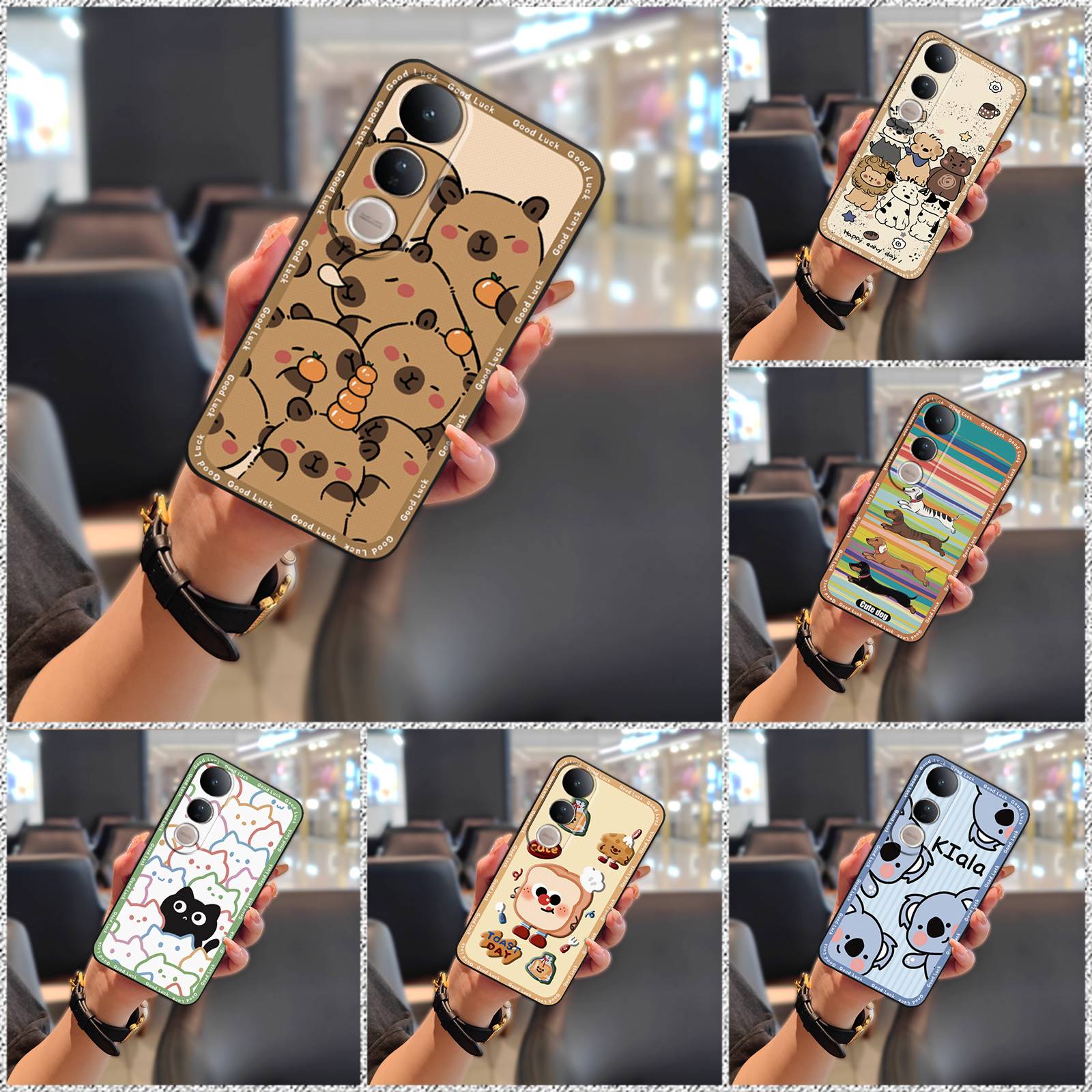 Cell Phone Sleeve Phone Protector Phone Case For VIVO V50 Lite 5G Global Anti-dust Phone Pouch Mobile Case Silicone Cute