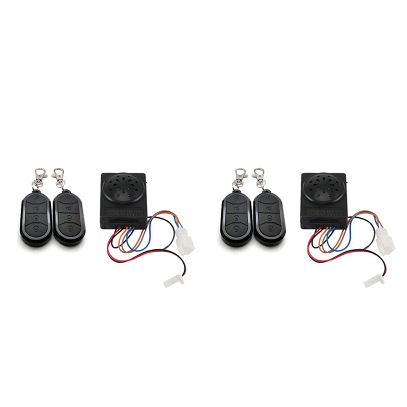 NAMUNY 2X Ebike Alarm System Dual Remote Control 36V 48V 60V 72V for Electric Bicycle/ Ebike/Brushless Controller