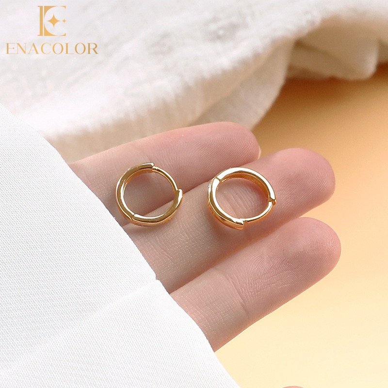 Enacolor Retro Geometric Earrings Fashion Round Earrings for Women Simple Accessories