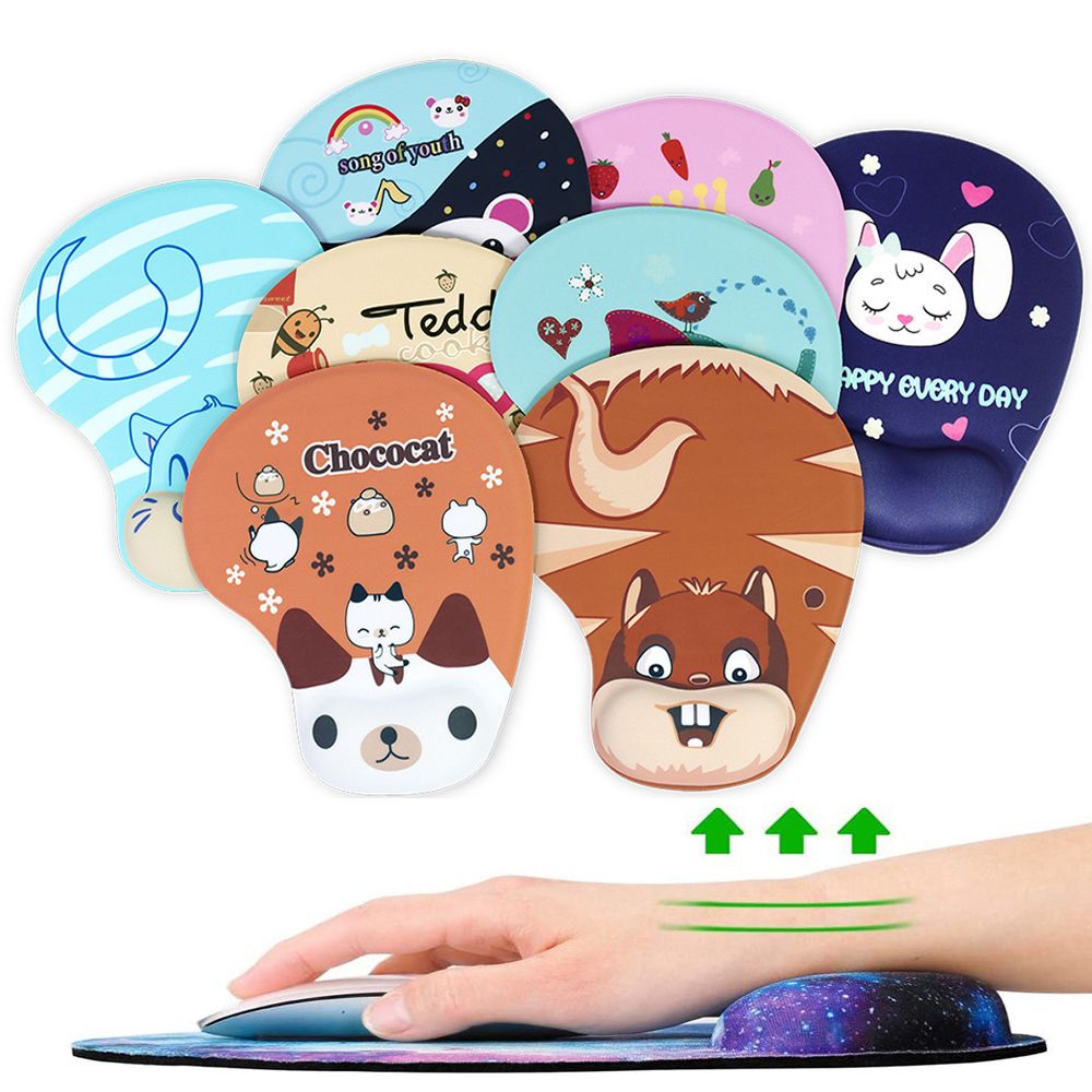 Desktop Gaming Mousepad Non Slip Mice Mat Wrist Rest Mouse Pad Ergonomic Hand Support