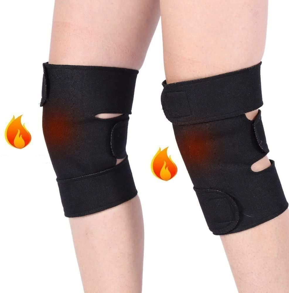 MRR SMart Choice Premium Knee Brace | Self Heating Tourmaline Knee Brace Pair for Pain Relief | Magnetic Therapy Knee Support for Arthritis, Joint Pain, Injuries & Recovery | Adjustable Open Patella Knee Pads for Men & Women
