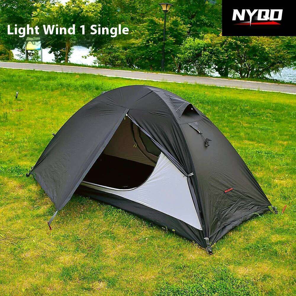 Outdoor Ultra Light Single Portable Hiking and Riding Mountaineering Camping Rainstorm-proof Windproof Tent tents