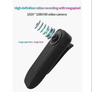 Mini Body Camera Clip Wearable Security Cameras Portable 1080P Pocket Cam Video Recorder Small Sport DV DVR Dash Camera for Car Bike Home Office Support 1-32GB Micro SD Card