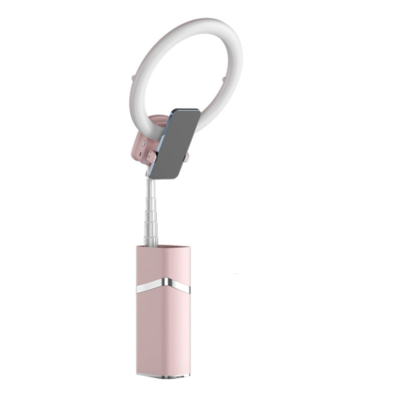 Mini Portable LED Tripod for Live Streaming Pink