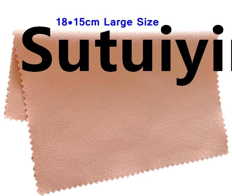 Sutuiying microfiber cloth 3PCS 18 X 15CM Large Size Silver Jewelry Polishing Cleaning Wiping Polish Cloth Microfiber Suede Fabric