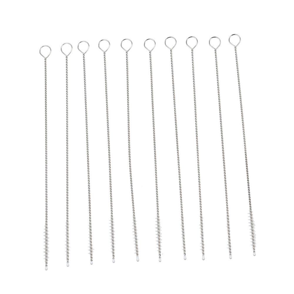 Fashionable New Style 10pcs Nylon Straw Cleaners Pipe Drinking Stainless Steel Glass