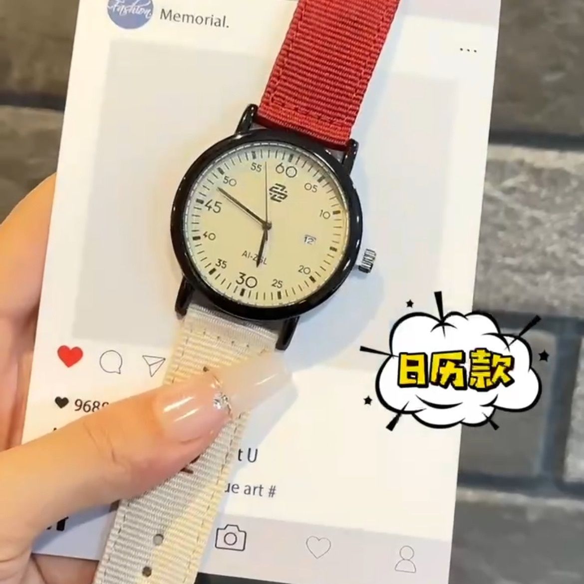 【New design】Simple American Style Watch for Men and Women, Retro Couple Watch Girls, Suitable for and High Students, Cloth Bag Included