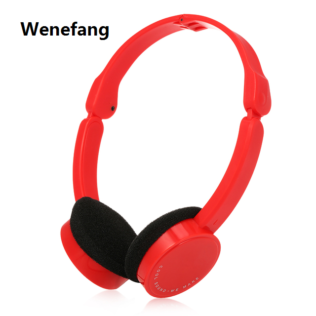 Wenefang 【New design】3.5mm Wired Over-Ear Headphones Foldable Sports Headset Portable Music Earphones For Kids Mp4 Mp3 Smartphones Lap