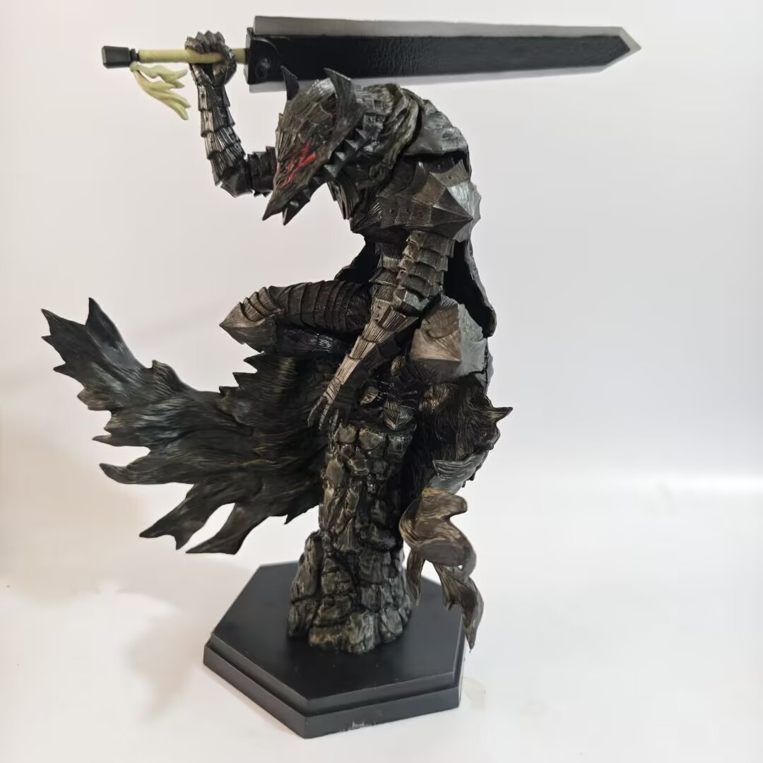Berserk Guts 23cm In Armor Japanese Classics Anime Figure Model Gk Statue Collection Desktop Decoration Ornament Toys Boys