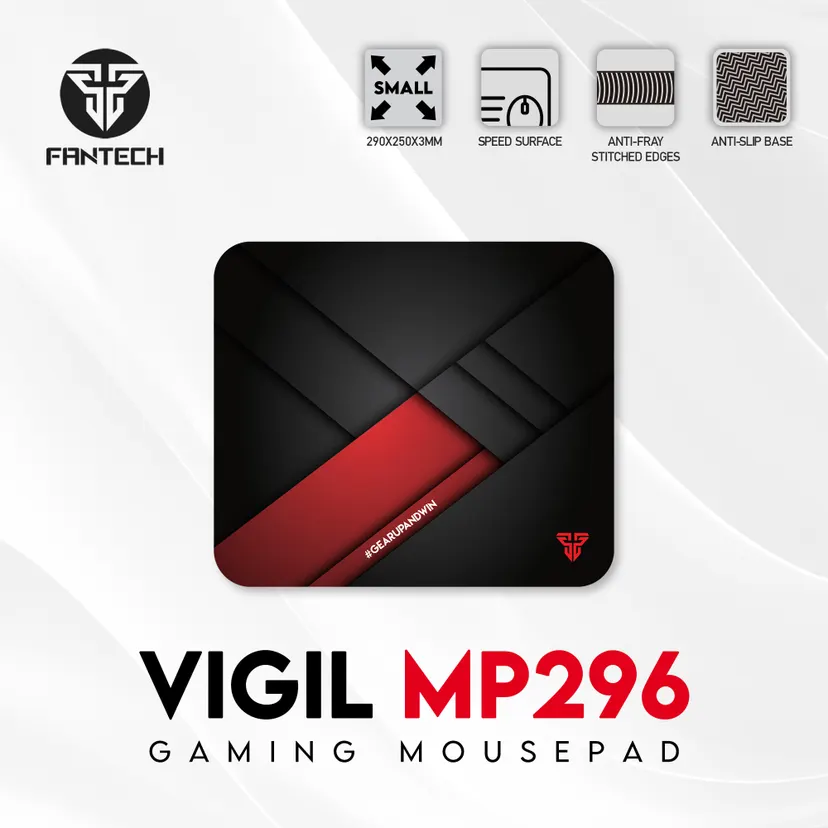 FANTECH VIGIL MP296 Gaming Mouse Pad Anti-slip Base 290 x 250 x 3mm Mousepad