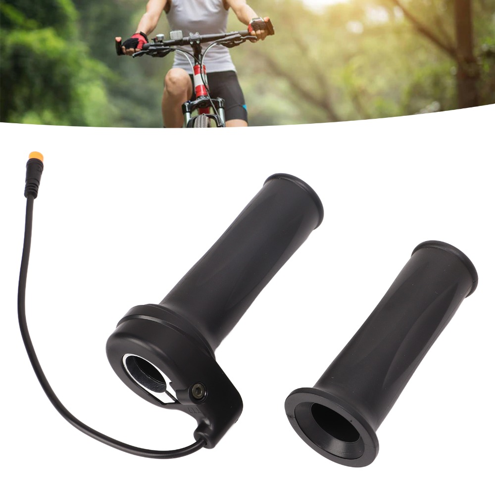 Universal 22mm Handlebar Electric Bike Throttle ABS Waterproof Joint Throttle Grips Black Accelerator Handle Motorcycle Conversion