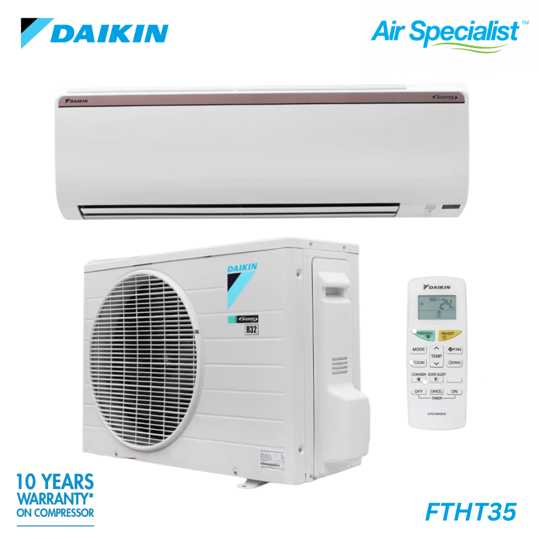 Daikin 1 ton Inverter AC | Split AC | Hot and Cold | FTHT35UV | PM 2.5 Filter