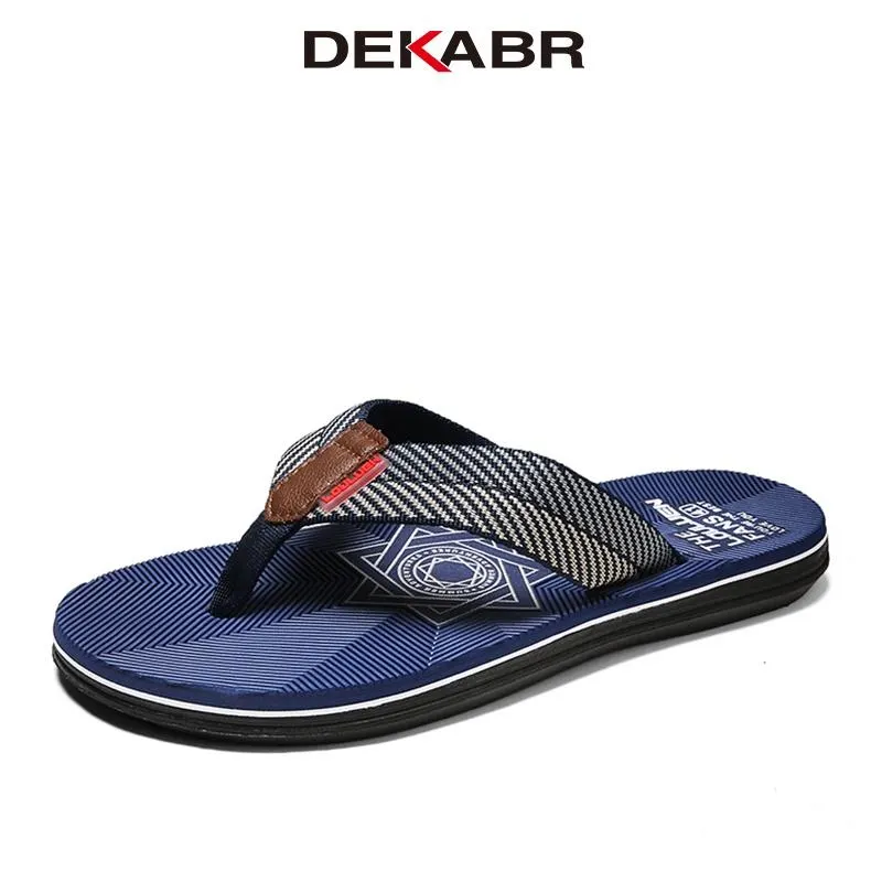 DEKABR Shoes Men Hombre High Quality Comfortable Luxury Flip Flops Men Slippers Summer New 2026