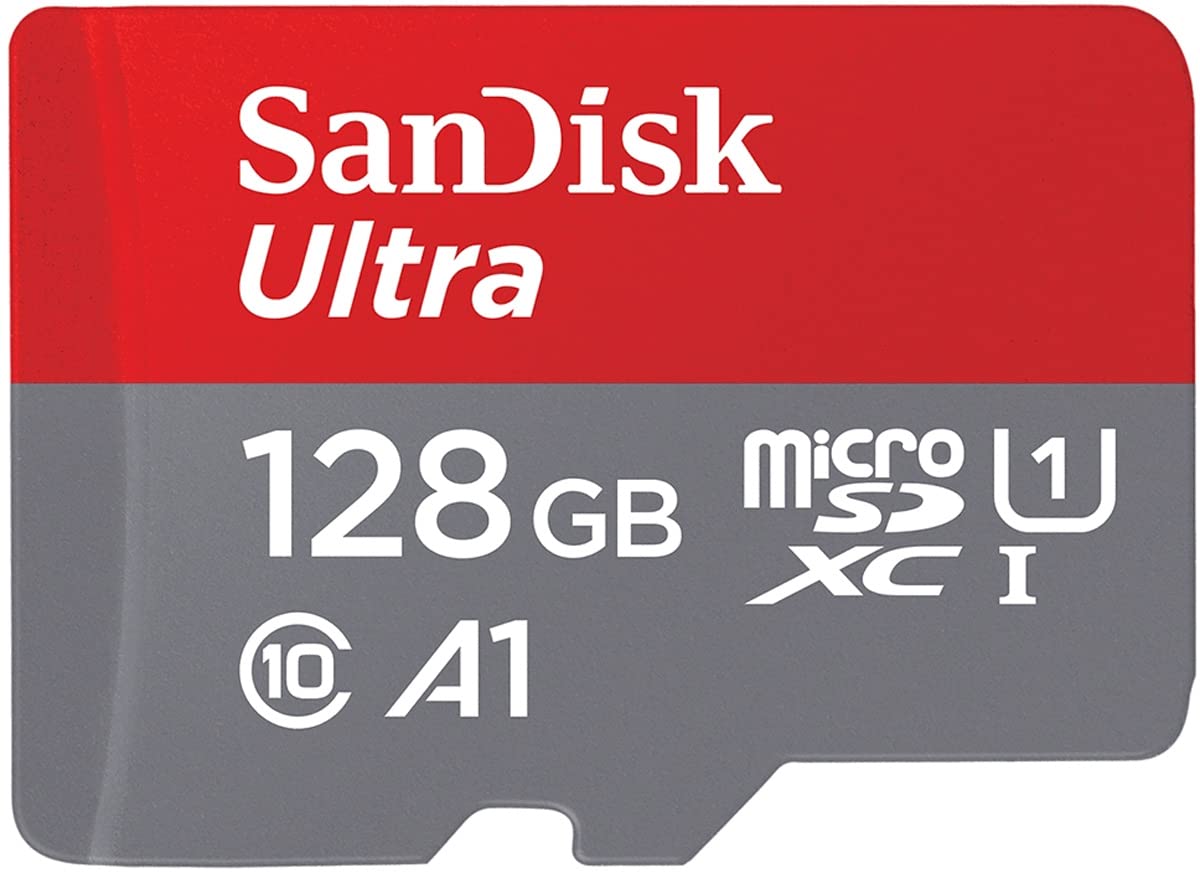 Micro SD Card 128GB microSDXC UHS-I Memory Card- 120MB/s, C10, U1, Full HD, A1, Micro SD Card