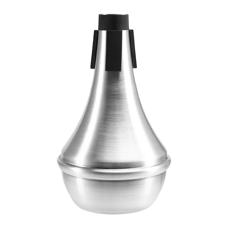 OUMERY Weaker Beginners Practice Straight Body Mute Accessories Portable Mute Aluminum Alloy Trumpet Mute