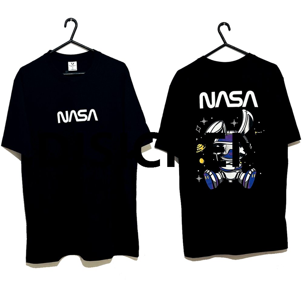 DISICHEN NASA Design Printed Oversized Baggy T Shirt 220Gsm Premium Quality Material DTF Print Original