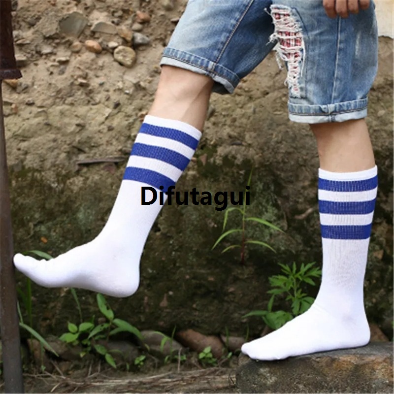 Difutagui Cool Harajuku Meias Long Short 3 Women/Special New Men's Three Stripes 2025 Cotton Socks Vintage Old School Hip Hop Skateboard White Black Winter