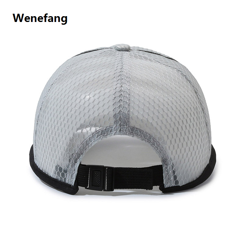 Wenefang Summer New Style Full Mesh Cut Out Baseball Cap Outdoor Sports Sun Bargain price Protection Peaked Cap Light and Breathable Sunshade Mesh C...