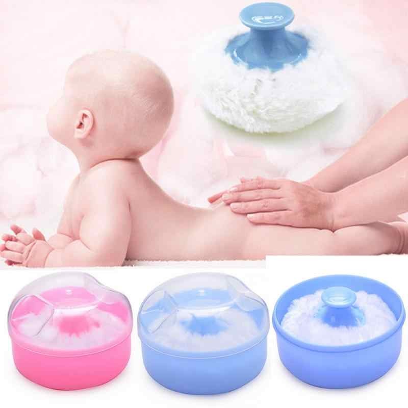 High_Quality Talcum Powder Puff with Box - Soft Baby Face and Body Cosmetic Sponge Container