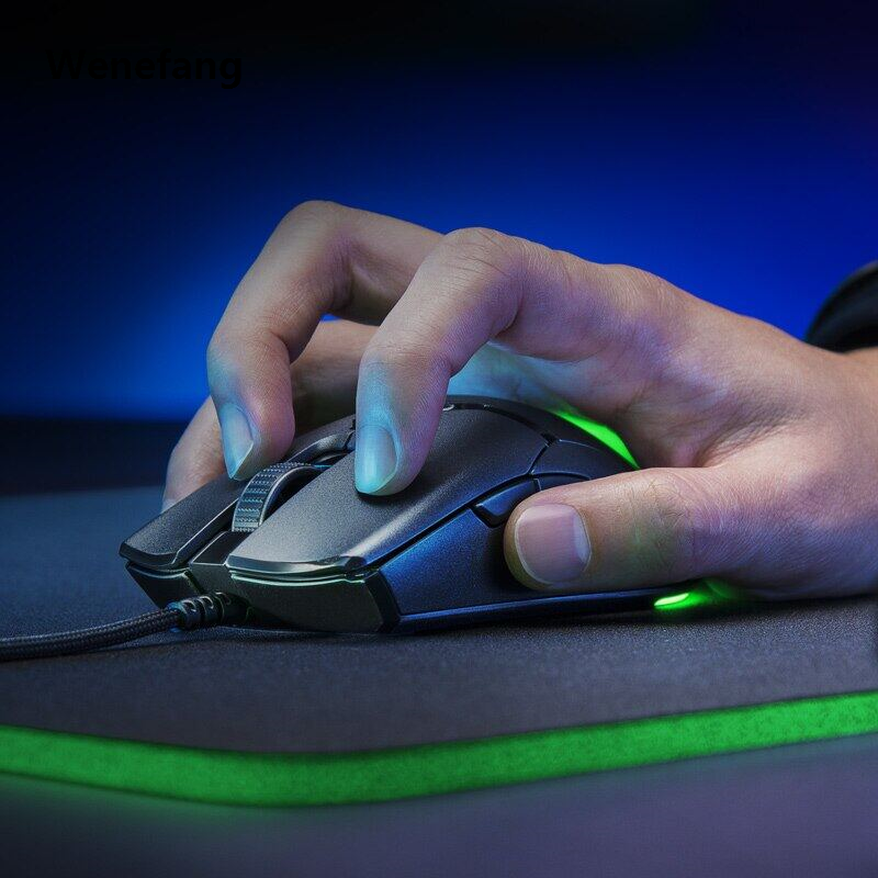 Wenefang Razer Wired Viper Ultimate Hyperspeed RGB Lightest Gaming Mouse Optical Sensor 20000DPI 8 Programmable Button for Computer