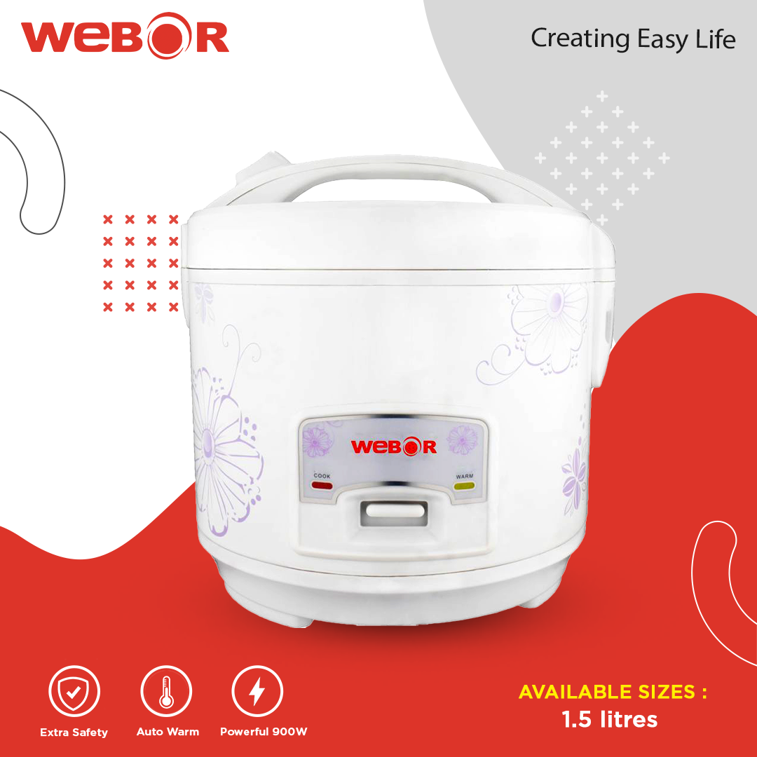Webor 1.5Ltr Delux Rice Cooker