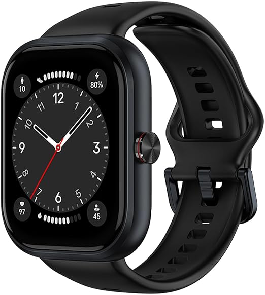 HONOR Choice D4 Smart Watch (BOT-WB01), 1.85'' HD Display, Heart Rate & SpO2 Monitoring, 120+ Workout Modes, IP68 Waterproof, Smart Notifications, Sleek Lightweight Design