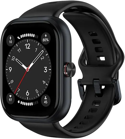 HONOR Choice D4 Smart Watch (BOT-WB01), 1.85'' HD Display, Heart Rate & SpO2 Monitoring, 120+ Workout Modes, IP68 Waterproof, Smart Notifications, Sleek Lightweight Design