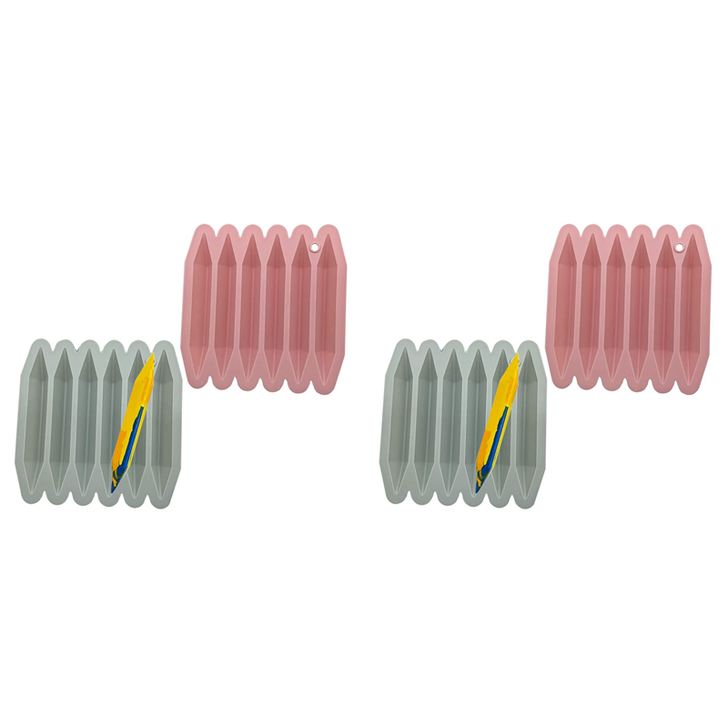 NAMUNY Crayon Recycling Mold 4 Pack, 3D Crayon Silicone Mold,Oven,Pure Silicone, and Reusable Crayon Mold