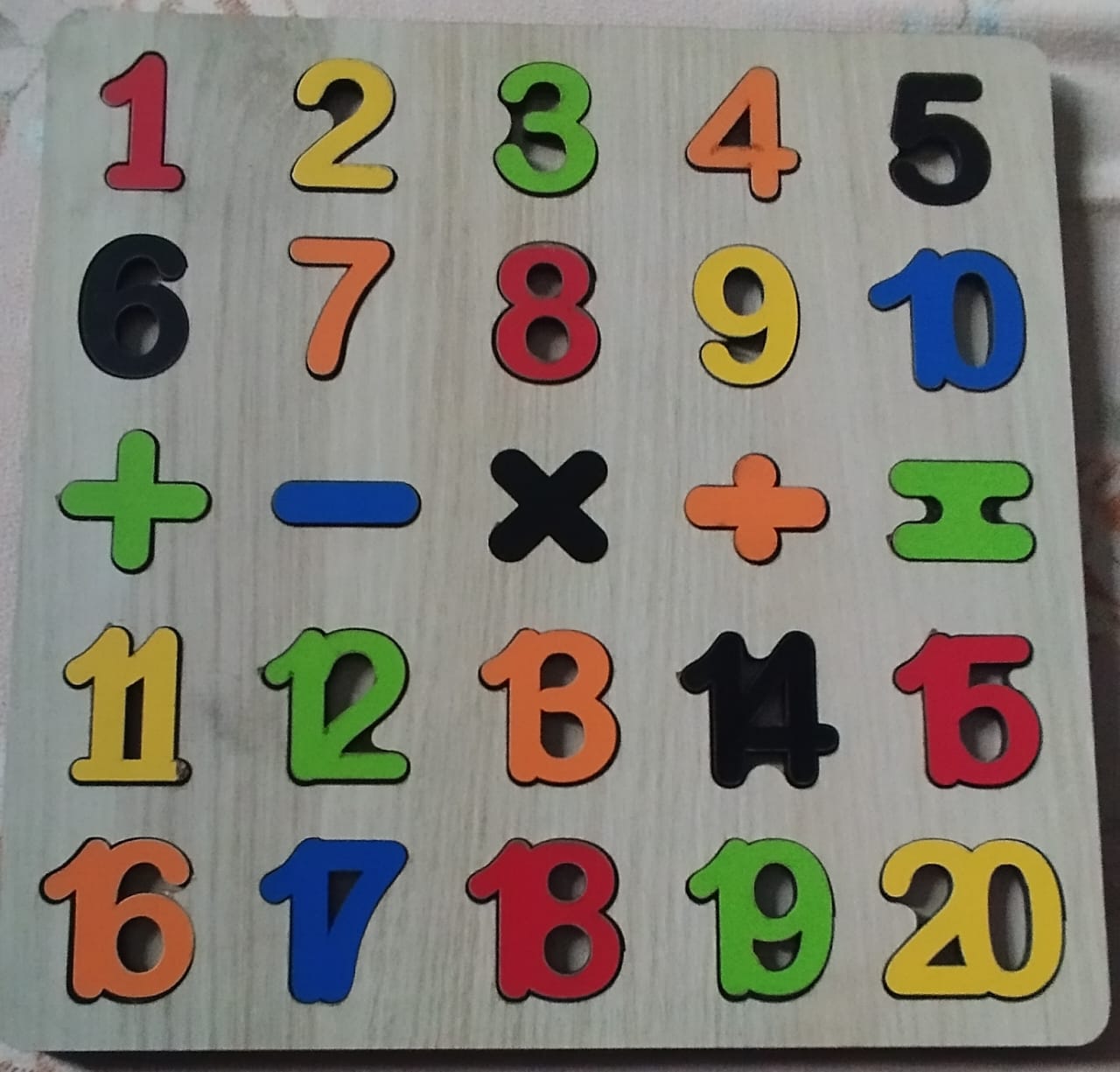 Wooden Educational Puzzle Board, Tangram, Building Blocks and Tic-Tac-Toe Game Set, Mathematics Puzzle, Multicolour