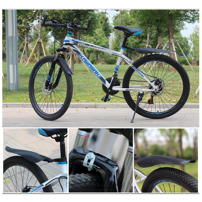 2PCS Mountain Bicycle Road Bike Fender Front Rear Mudguard Quick Release Road Cycling Mountain MTB Fender For 20 24 26 Inch Bike CF8