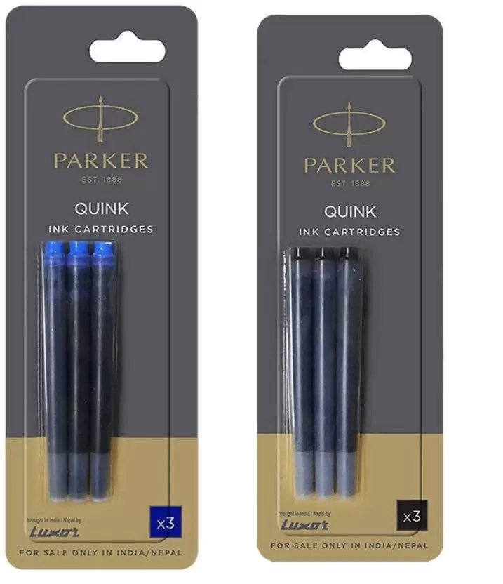Parker Quink Ink Cartridges - Pack of 3