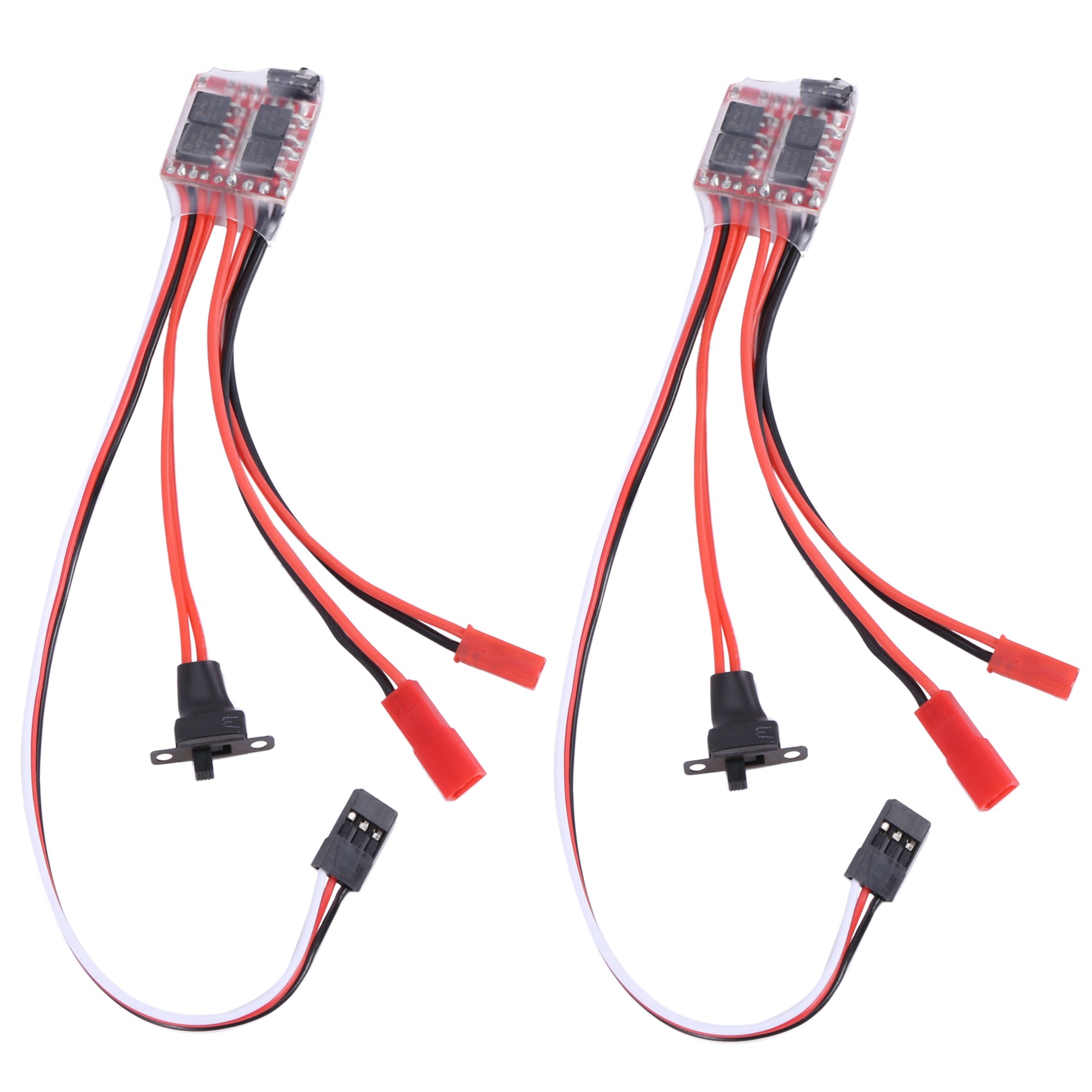 NAMUNY 2X 20A Bustophedon ESC Brushed Speed Controller For RC Car Truck Boat