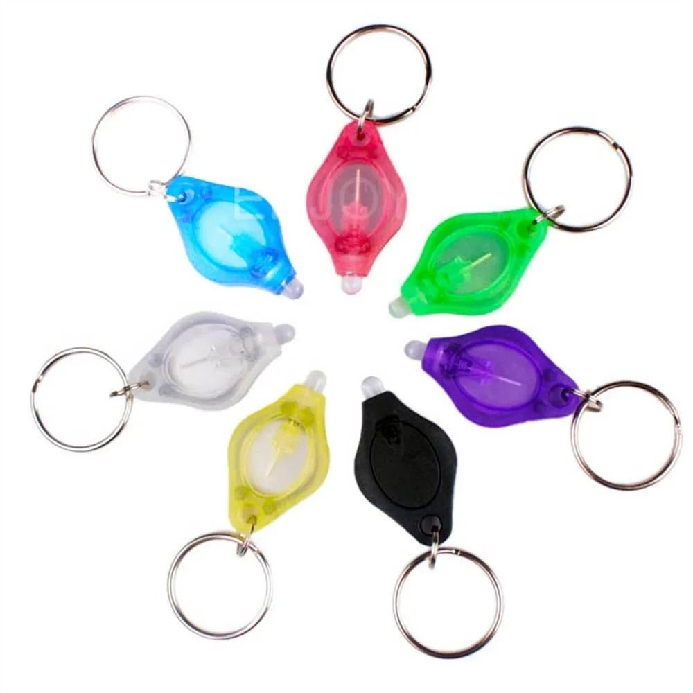 Portable Emergency Keychain Light Cool White Pocket Torch LED Flashlight Torch LED Lamp Bright Mini Key Ring Light Outdoor Sports
