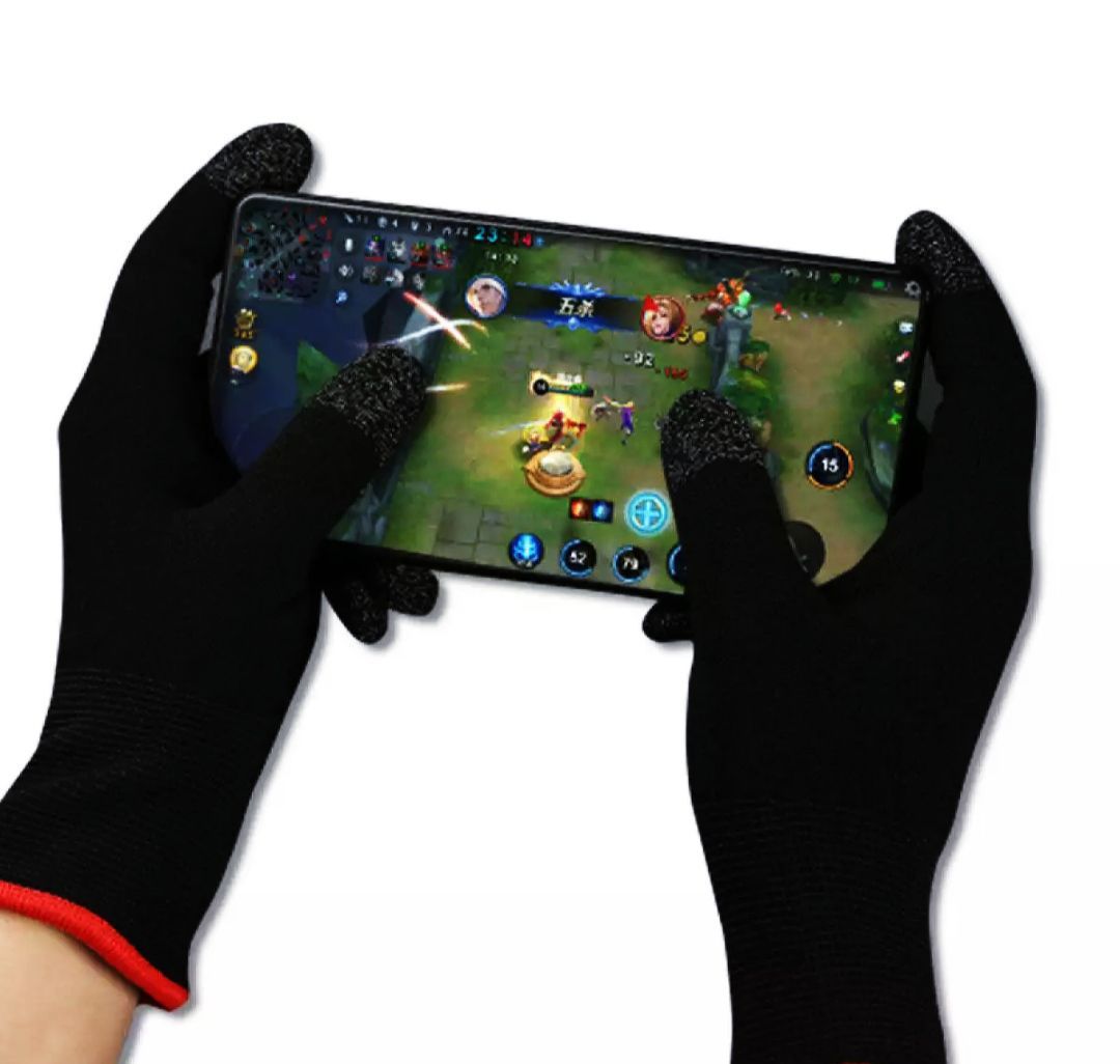 Sweatproof Finger Sleeve for PUBG Mobile Gamepad Joystick Touch Screen Trigger Warm Breathable Gaming Gloves for Knives Out