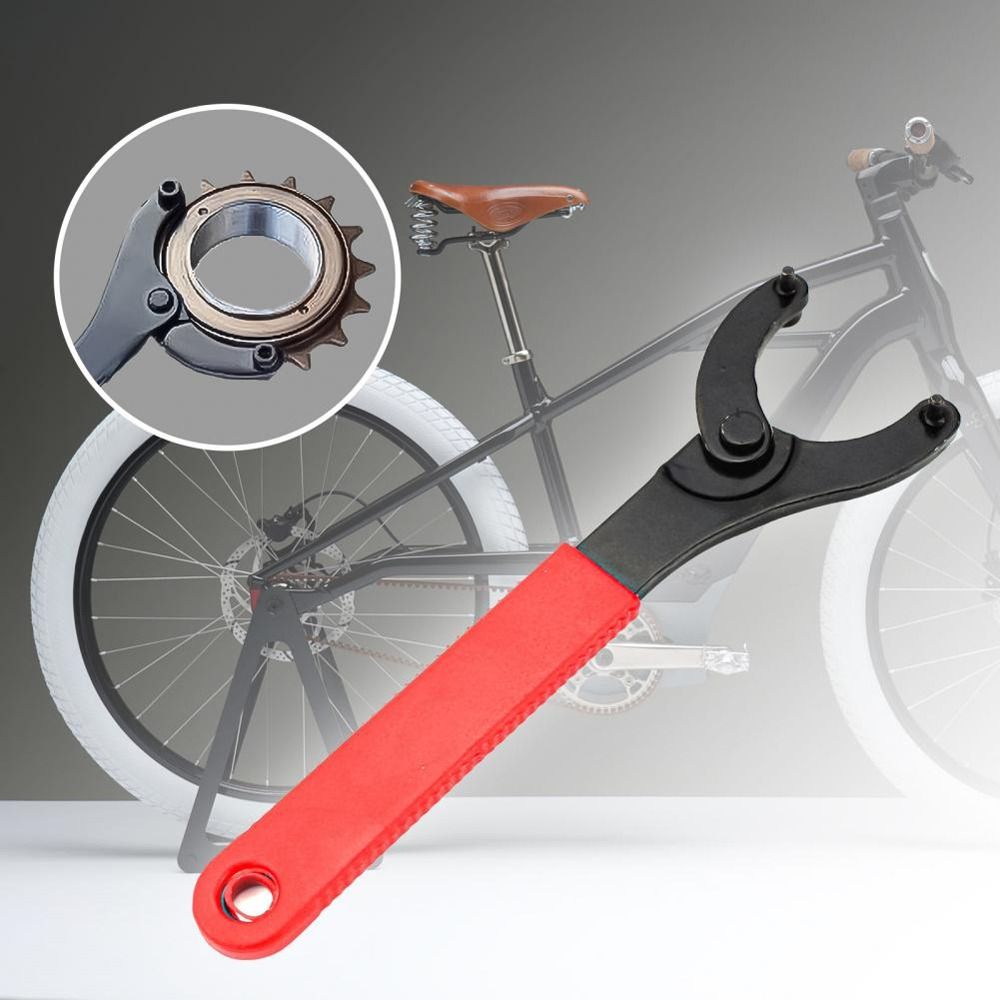 Freewheel Bike Accessories Installation Tool Sprocket Remover Tools Removal Tool Crank Bracket Bike Wrench Bicycle Repair Tool Spanner Eight Shaped Wrench