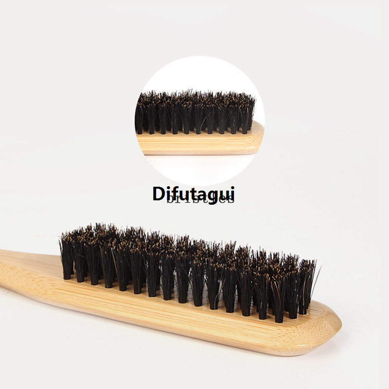 Difutagui Brush Wave Wooden Brush 1pcs Men's Beard Hairbrush Beard Brush Mystery Beard Brush